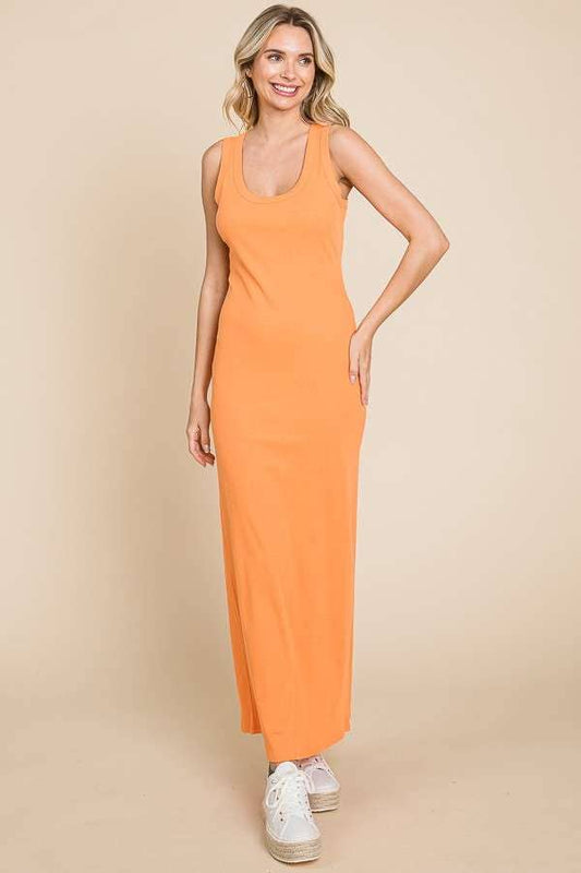 Scoop Neck Tank Maxi Dress