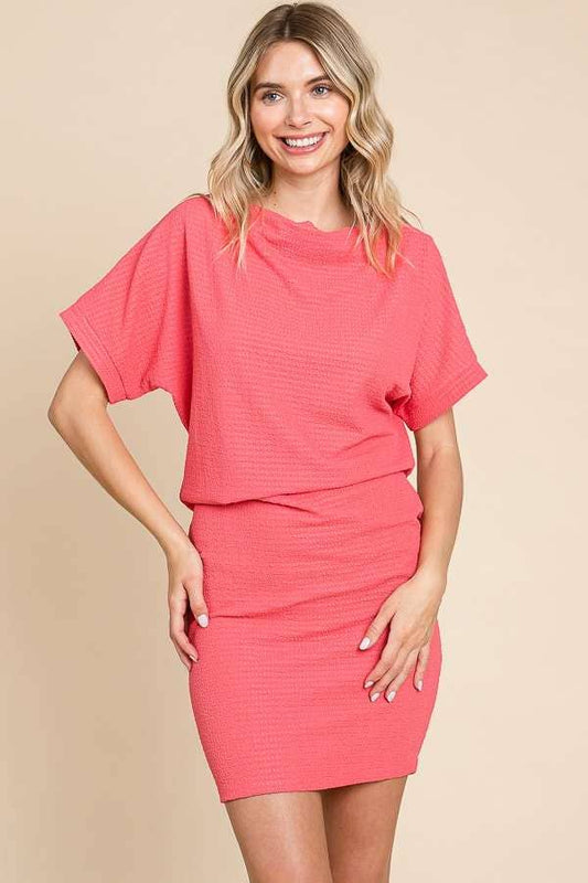 Dorman Short Sleeve Solid Dress